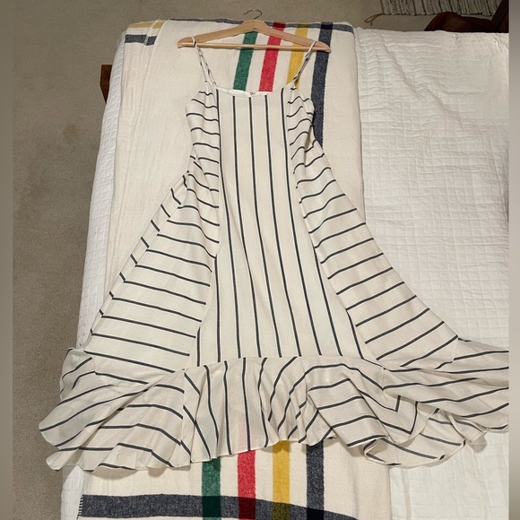 NWOT Ellison Spaghetti Strap Ruffled Swing Dress - Picture 5 of 11